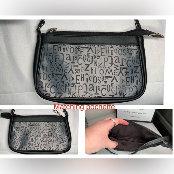 Valentino Ghiberty monogram canvas and leather duffel/travel bag and pochette - Picture 9 of 10